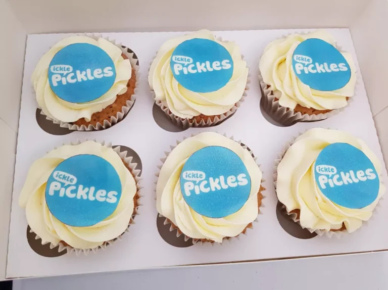 cupcakes with Ickle Pickles logo