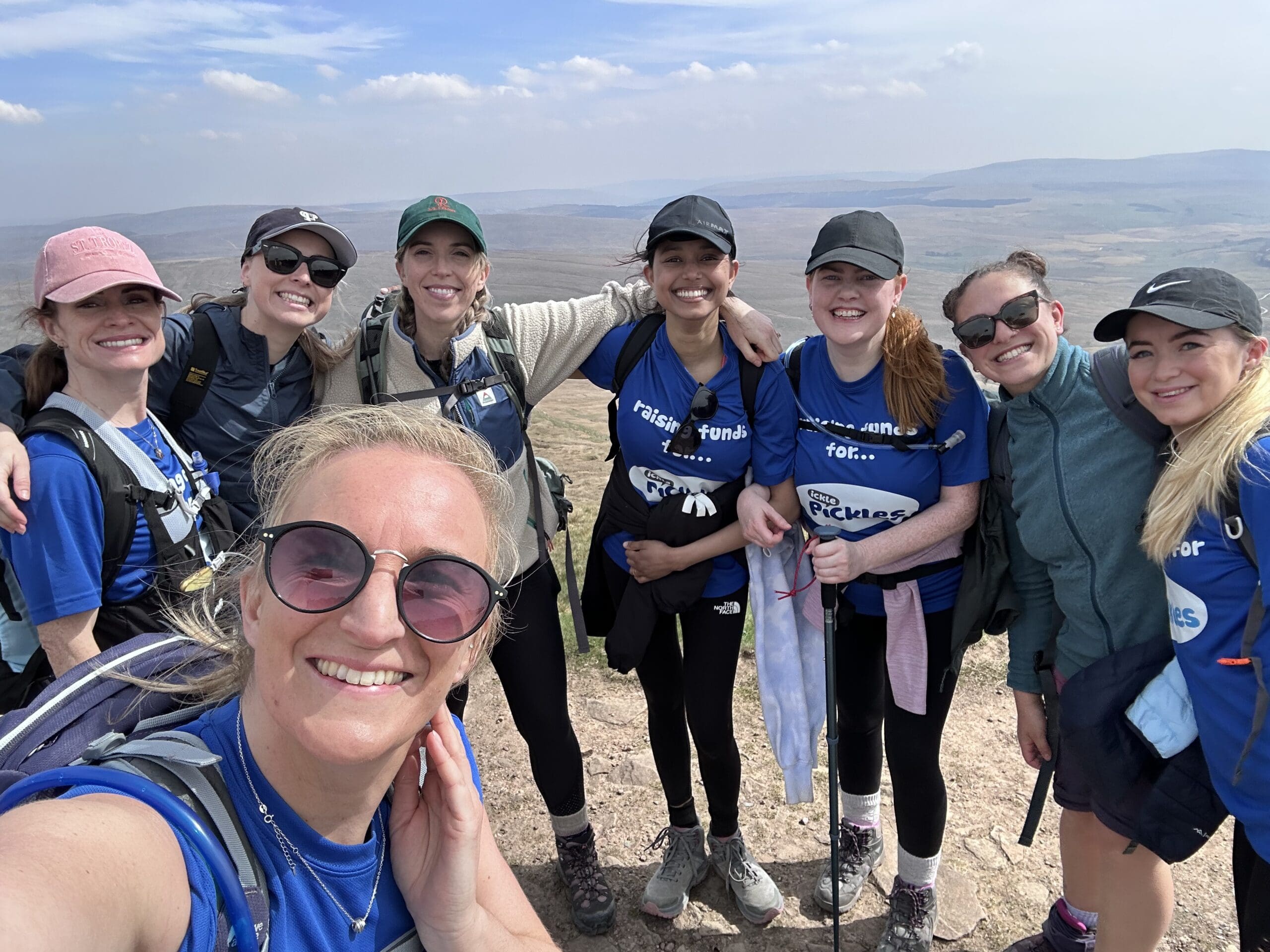 Group of Ickle Pickles supporters on the summit.