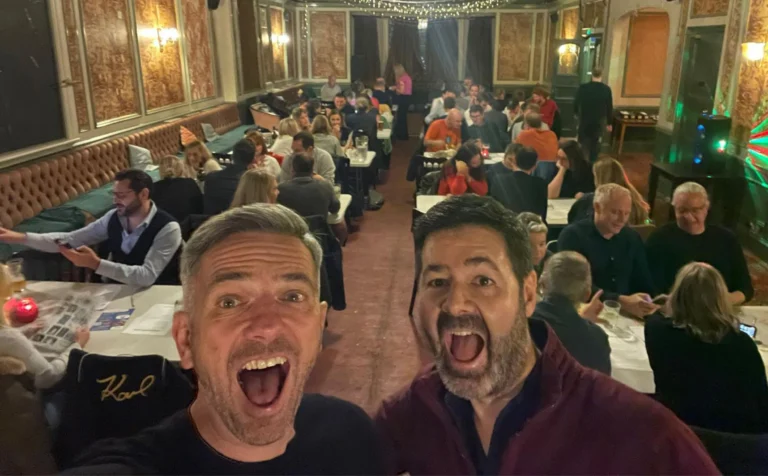MCs Andy and Ben at the Ickle Pickles Pub Quiz