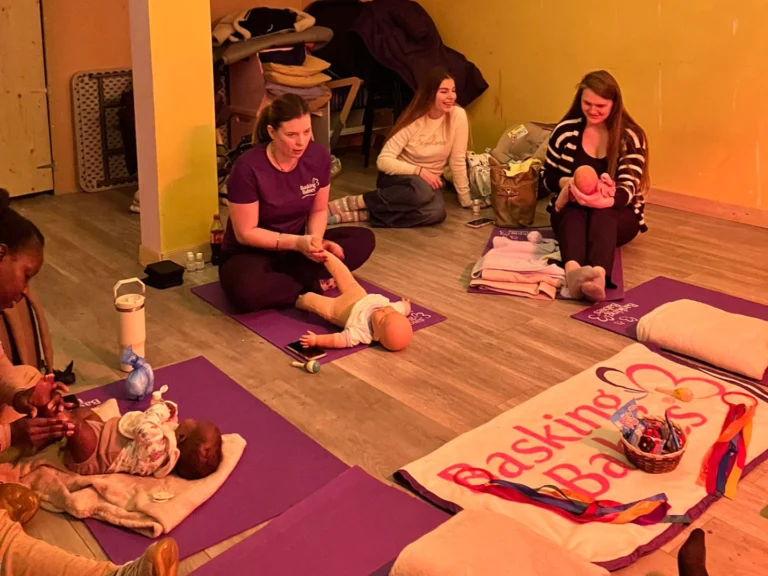 Baby Massage with parents and babies