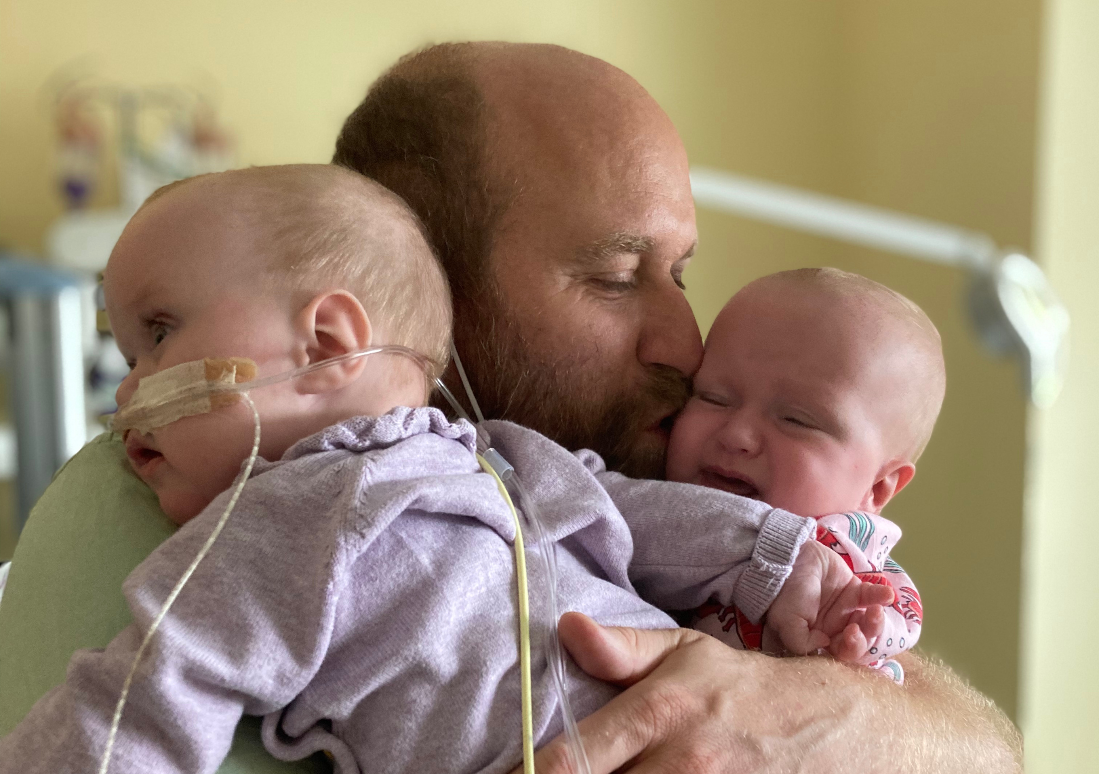 Jimmy with Ruby and Scarlett