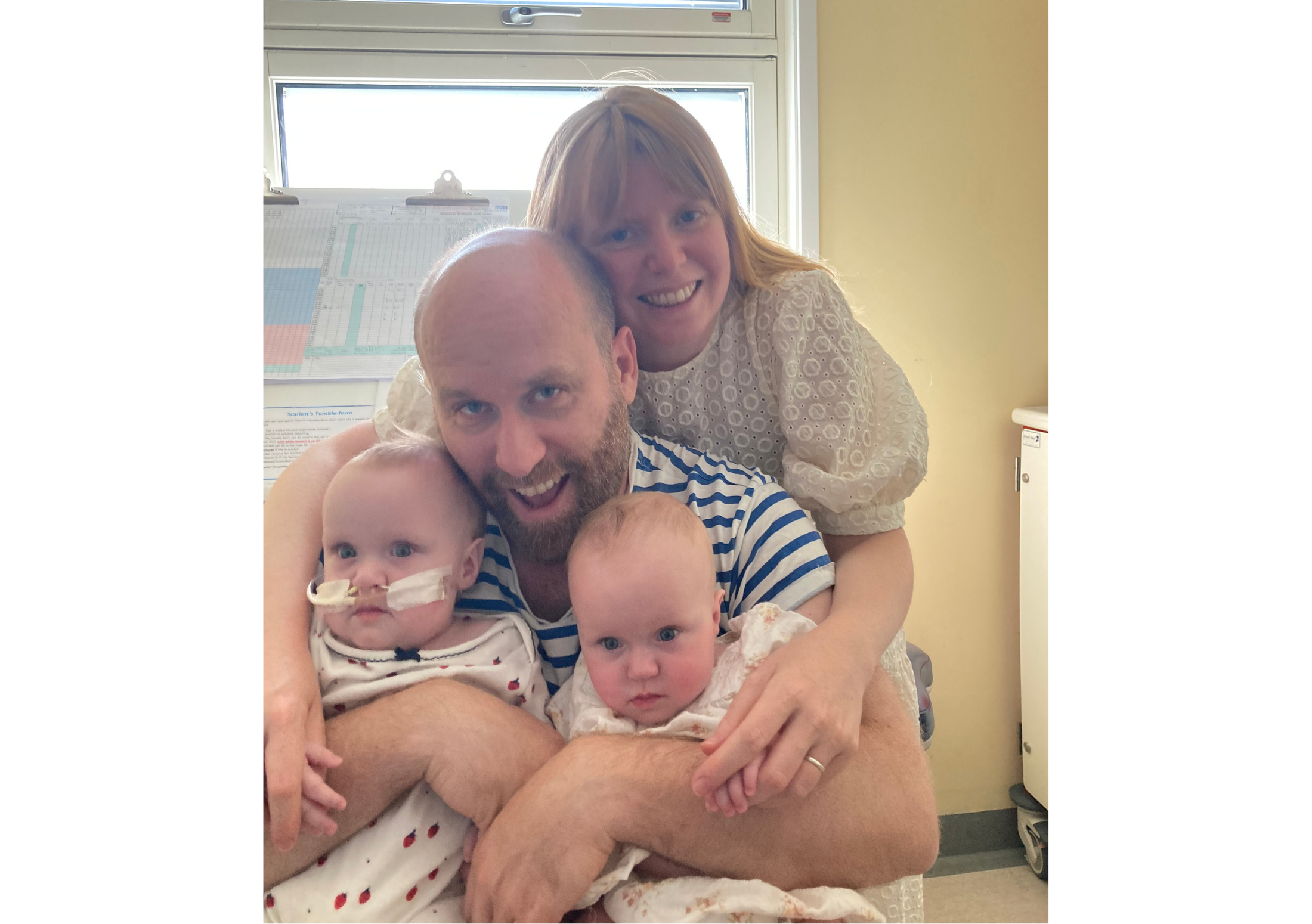 Jimmy with hanna and the twins Ruby and Scarlett
