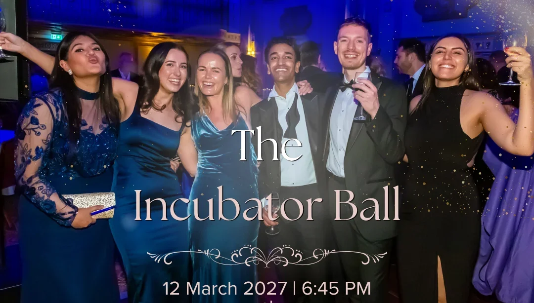 Group of guests at the Incubator Ball in London